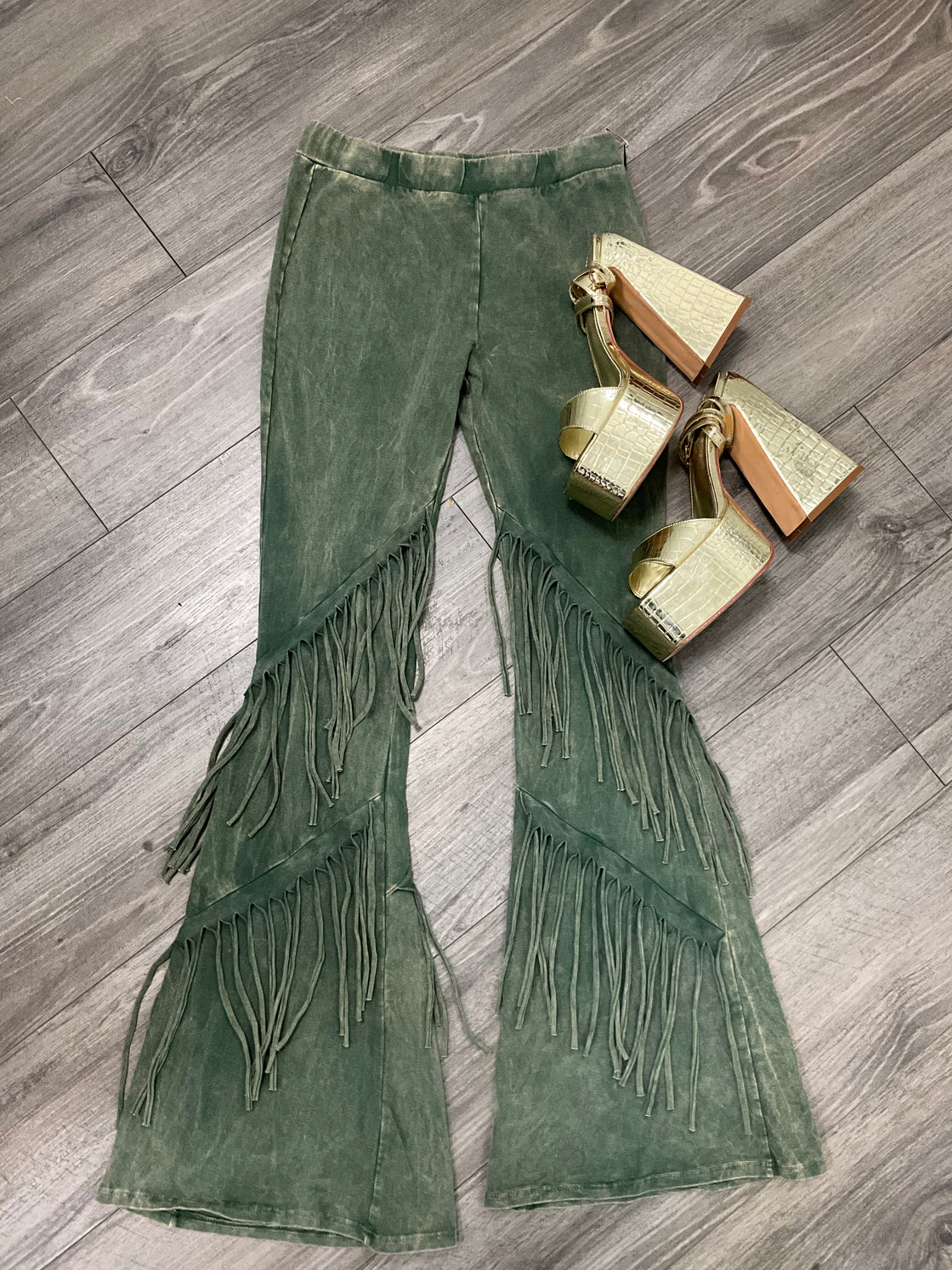 Fringe Flare Pants