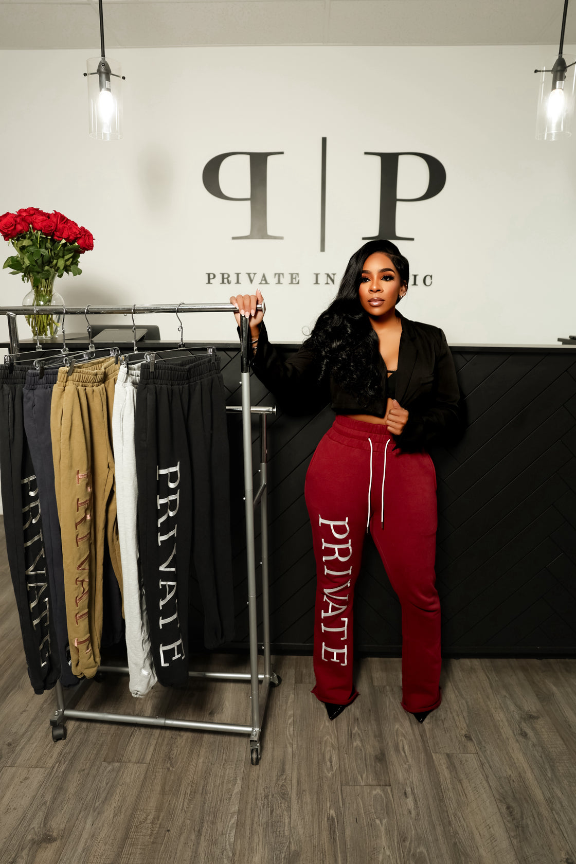 Burgundy Private Joggers