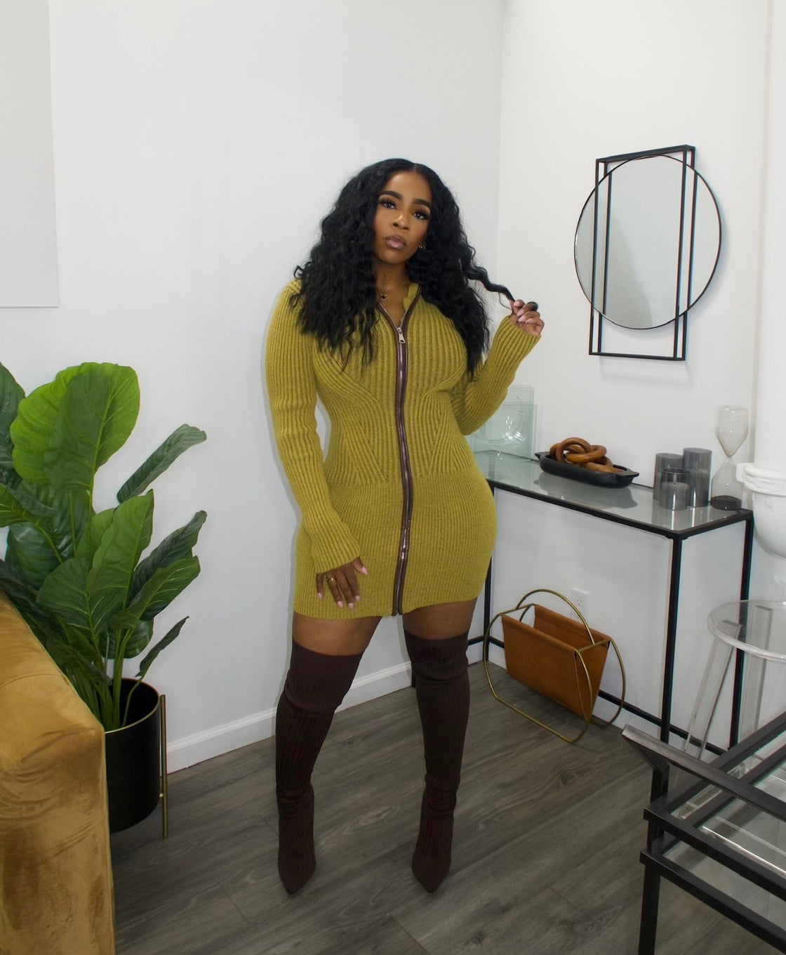 Olive You Sweater Dress