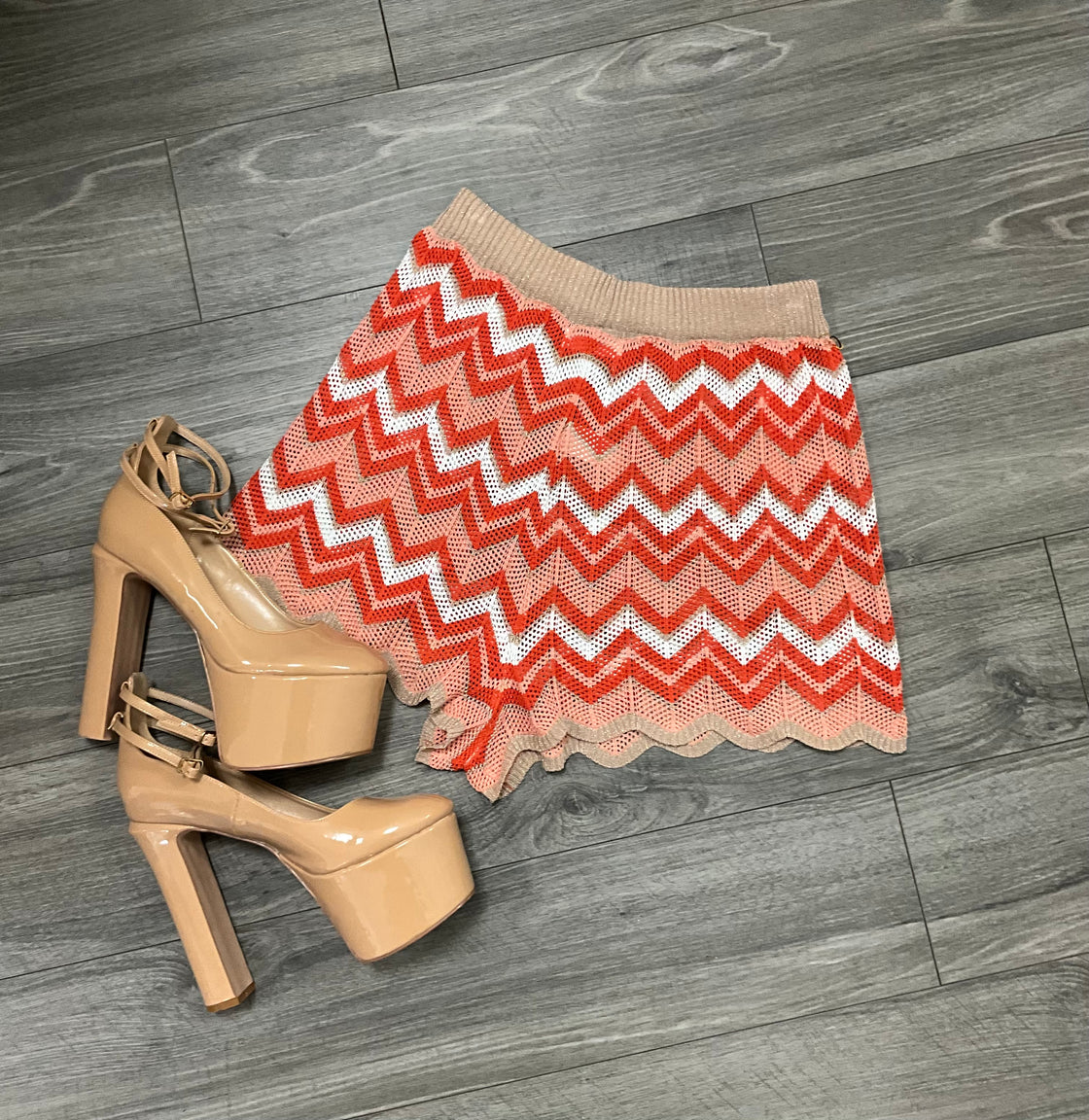 Zig-Zag Mesh Shorts