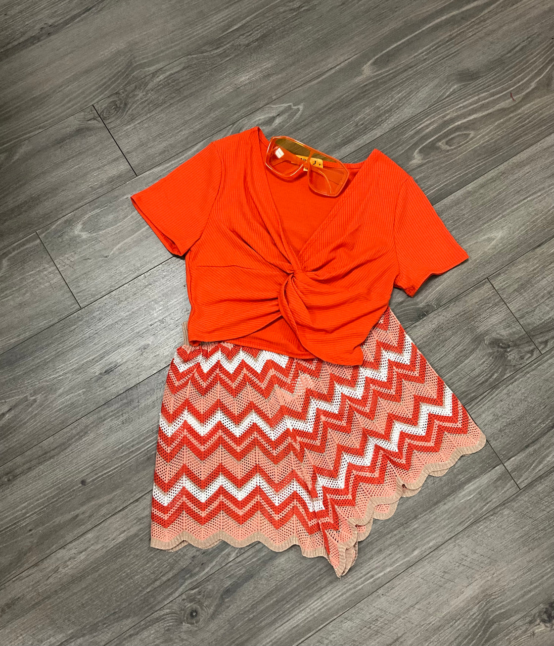 Zig-Zag Mesh Shorts