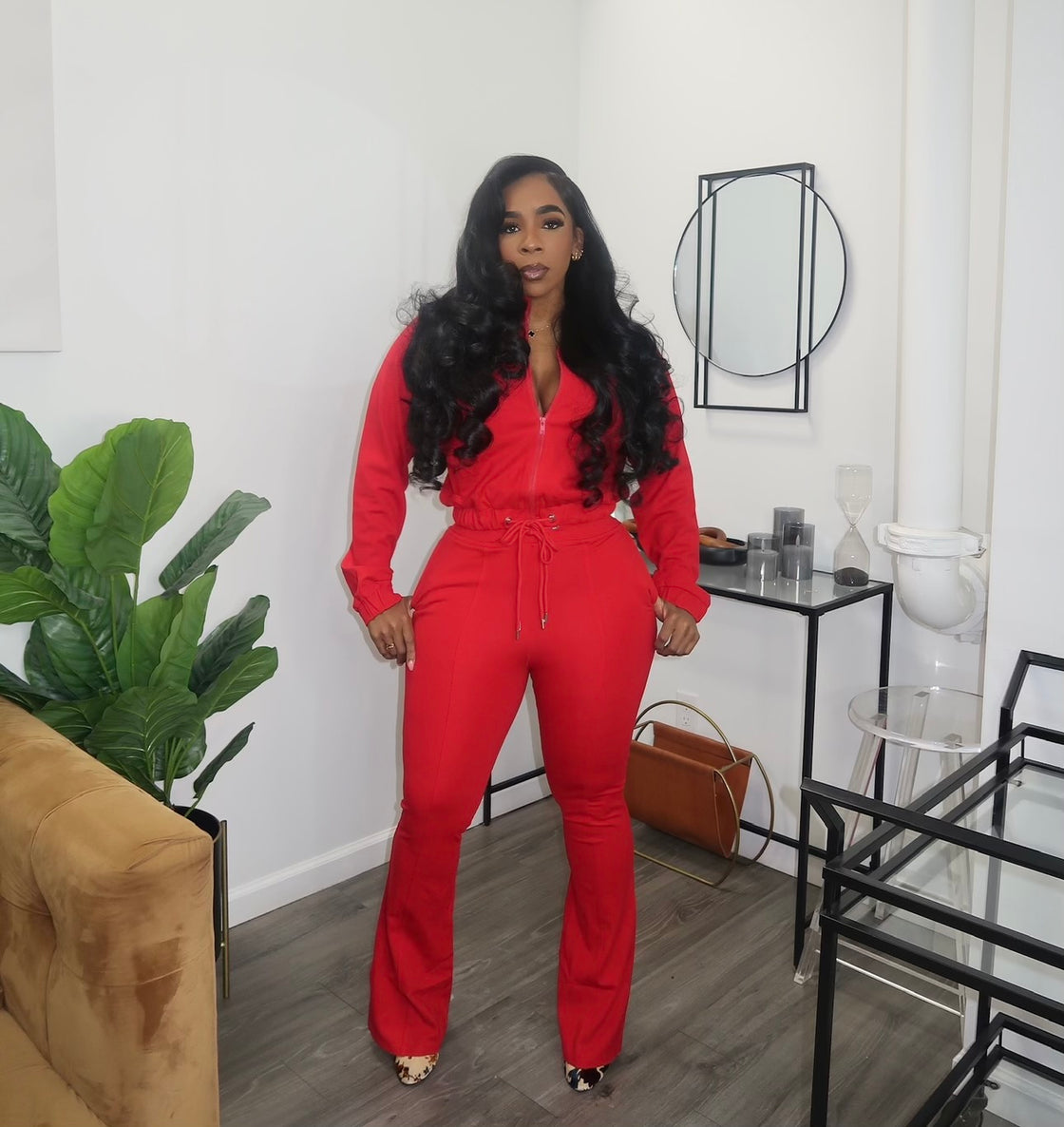 Red Luxury Tracksuit