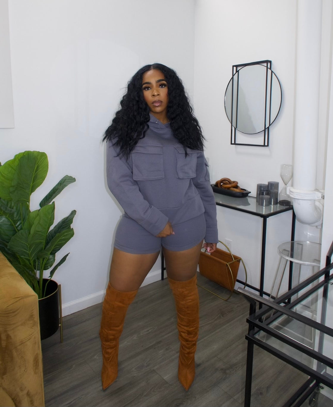 Hoodie Short Set