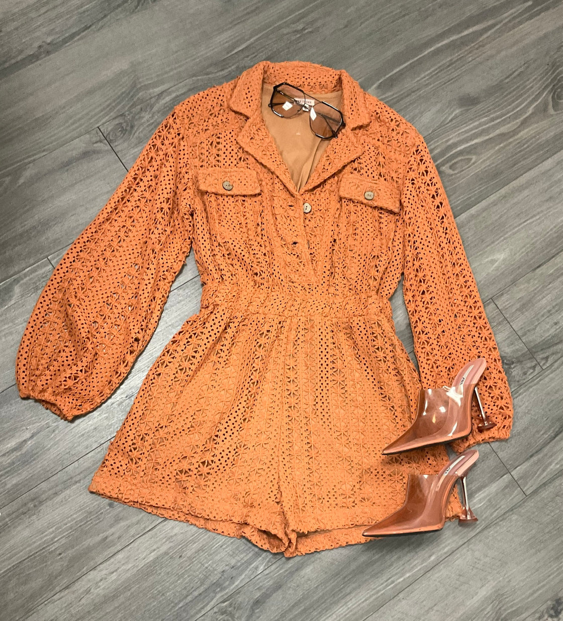 Peach Please Romper
