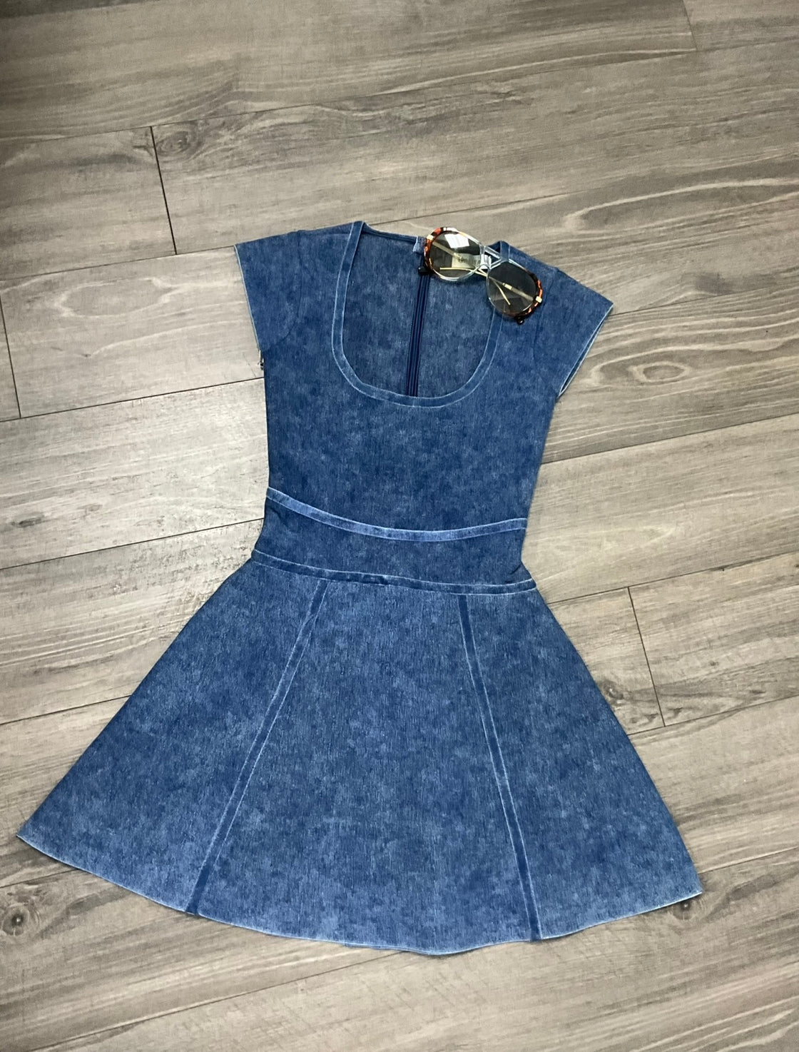 Denim Flare Dress